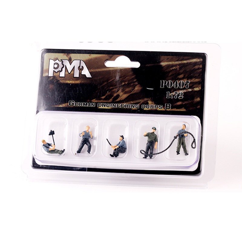 German Mechanical & Engine Maintenance Crew 5-Figure Set - Figures - BB Hobby Models Hub