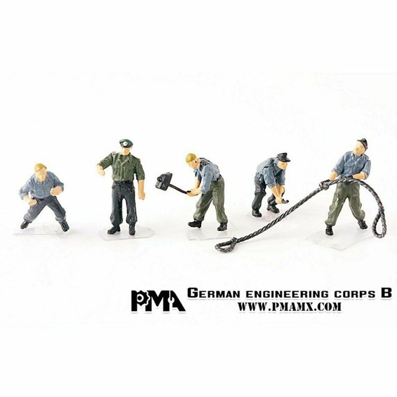 German Mechanical & Engine Maintenance Crew 5-Figure Set - Figures - BB Hobby Models Hub