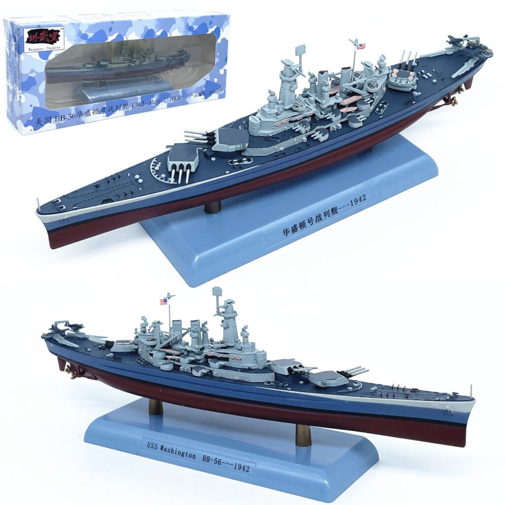 USS Washington Battleship BB-56, 1942, 1:1000 - JiangWuTang - BB Hobby Models Hub