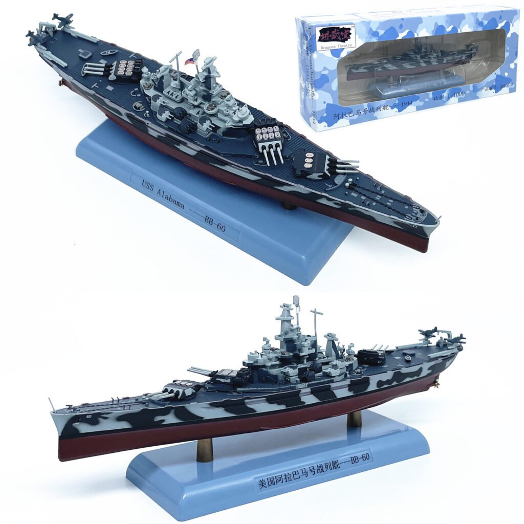 USS Alabama Battleship BB-60, 1:1000 - JiangWuTang - BB Hobby Models Hub